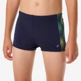 DECATHLON Chlapčenské boxerkové plavky Fiti modro-žlté 4-5 r (103-112 cm) · záber 1