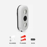 DECATHLON Predné/zadné svetlo LED CL 900 USB na bicykel . · záber 2