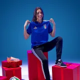 ADIDAS ADIDAS Taliansko 2026 domáci futbalový dres modrý M · záber 2