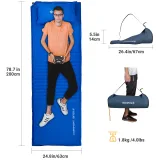 Samonafukovací karimatka KING CAMP Comfort Single - béžová · záber 3