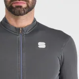 Pánský cyklistický dres s dlouhým rukávem SPORTFUL Monocrom thermal jersey, anthracite · záber 5