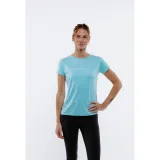 Dámské turistické tričko s krátkým rukávem EVERETT TecaShirt W blue melange · záber 2