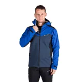 Pánská turistická softshellová bunda NORTHFINDER AURELIAN-282blueblack · záber 2