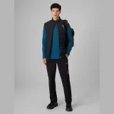 Rychleschnoucí trekkingový longsleeve s merino vlnou pánský - tyrkysový · záber 2