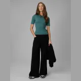 T-shirt slim hladký dámský - tyrkysový · záber 2