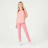DOMYOS Dievčenské tielko S500 na cvičenie ružové 14-15 r (160-166 cm) · záber 2