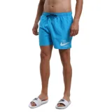Pánske plavky NIKE SWIM Logo Lap 5 inch-406 Laser blue - Farba: modrá · záber 1