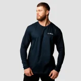 GymBeam Men‘s Basic Long Sleeve T-Shirt Navy - Boja: Plava | Težina: 0,267 g · záber 1