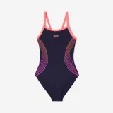SPEEDO SPEEDO dievčenské jednodielne plavky modro-koralové 11-12 r · záber 2