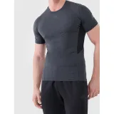 Pánské tréninkové tričko s krátkým rukávem 4F TSHIRT FNK M2141-22M-ANTHRACITE MELANGE · záber 2