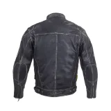 Pánska kožená moto bunda W-TEC Sheawen Vintage Farba čierna, · záber 3