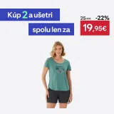 QUECHUA Dámske turistické tričko NH500 tmavozelené XL · záber 1