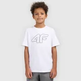 Chlapecké tričko s krátkým rukávem 4F JUNIOR TSHIRT M2331-10S-WHITE · záber 7