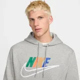Pánská mikina s kapucí NIKE M NK CLUB BB HDY FUTURA BLOCK-063 DK GREY HEATHER SMOKE GRY · záber 2
