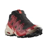 Pánská běžecká trailová obuv SALOMON Speedcross 6 GTX black red dalhia poppy red · záber 1
