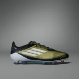 Pánské outdoorové fotbalové kopačky ADIDAS F50 Elite Messi M FG gold metallic cloud white core black · záber 5