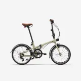 BTWIN Skladací bicykel Fold 500 zelený bez · záber 1