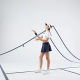 KUIKMA Dievčenská tenisová sukňa tmavomodrá 7-8 r (123-130 cm) · záber 2