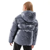 Dívčí bunda 4F JUNIOR DOWN JACKET-JAW23TDJAF267-28S-SILVER · záber 5