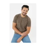 Pánské tričko s krátkým rukávem VOLCANO TM-LEFTY-BEIGE · záber 2