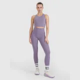 Sportovní rychleschnoucí legíny 4F x Anna Lewandowska - fialové · záber 1