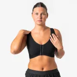 DECATHLON Športová podprsenka s otváraním vpredu čierna M · záber 2