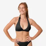 DECATHLON Vrchný diel plaviek na surfovanie so šatkovým strihom Cora čierny XS-S · záber 1