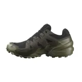 Pánská běžecká trailová obuv SALOMON Speedcross 6 GTX M black peat deep lichen green · záber 2