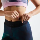 DOMYOS Dámske legíny 500 na fitness s potlačou XL (W35 L31) · záber 2
