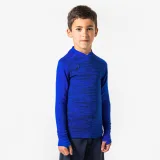 KIPSTA Detské futbalové tričko Keepdry 500 s dlhými rukávmi modré 14-15 r (161-172 cm) · záber 1