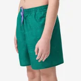 DECATHLON Chlapčenské šortkové plavky 100 Surfcanvas zelené 10-11 r (141-150 cm) · záber 1