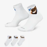 Ponožky NIKE 3 PACK-U NK ED PLS ANKLE 3P SPORT 144 WHITE · záber 2