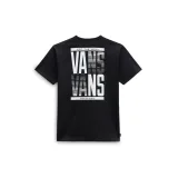Pánské tričko s krátkým rukávem VANS OFF THE WALL STACKED TYPED SS TEE-BLACK · záber 2