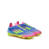 Pánské outdoorové fotbalové kopačky ADIDAS F50 Pro M FG blue fusion lucid lemon lucid pink · záber 2