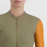 Dámský cyklistický dres s krátkým rukávem SPORTFUL Checkmate w jersey, dark gold berry blue · záber 5