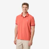 DECATHLON Pánska polokošeľa Sailing 100 na jachting tehlovočervená 3XL · záber 1