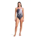 Dámské plavecké jednodílné plavky ARENA WOMENS FLOW SWIMSUIT V BACK LB · záber 4