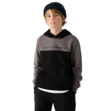 Chlapecká mikina s kapucí 4F JUNIOR SWEATSHIRT-JWAW24TSWSM1222-20S-DEEP BLACK · záber 1