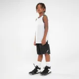 KIPSTA Detské obojstranné basketbalové tielko T500R čierno-biele 4-5 r (103-112 cm) · záber 2
