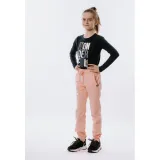 Dívčí tričko s dlouhým rukávem AUTHORITY KIDS T-WONDERFUL navy · záber 4