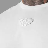 Oversized tričko Iron Aesthetics 3D, biele · záber 2