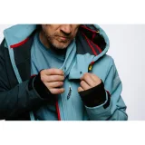 Pánska turistická softshellová bunda EVERETT ShellX jckt M blue · záber 9