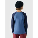 Chlapecké tričko s dlouhým rukávem 4F JUNIOR LONGSLEEVE-JWAW24TLONM293-32S-DENIM · záber 3