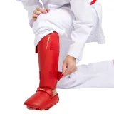 OUTSHOCK Chránič píšťaly a chodidla 900 na karate červený S · záber 2