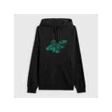Pánska mikina s kapucňou 4F SWEATSHIRT M2241-20S-DEEP BLACK · záber 3
