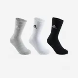 ADIDAS Športové ponožky vysoké 3 páry sivé, biele, čierne 40-42 · záber 1