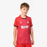 KIPSTA Detský dres na rugby Kid club červený 7-8 r (123-130 cm) · záber 1