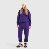 Fleece loose s kapucí dámský - fialový · záber 2