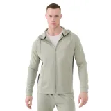 Pánská tréninková mikina se zipem 4F SWEATSHIRT FNK-WSS25TFSWM513-44S-OLIVE · záber 1