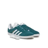 Pánská vycházková obuv ADIDAS ORIGINALS Gazelle mystery green cloud white gold metalic · záber 2